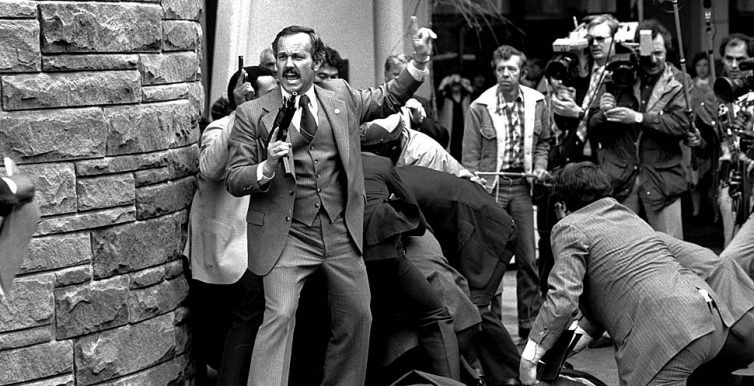 The attempted assassination of President Ronald Reagan on March 30, 1981